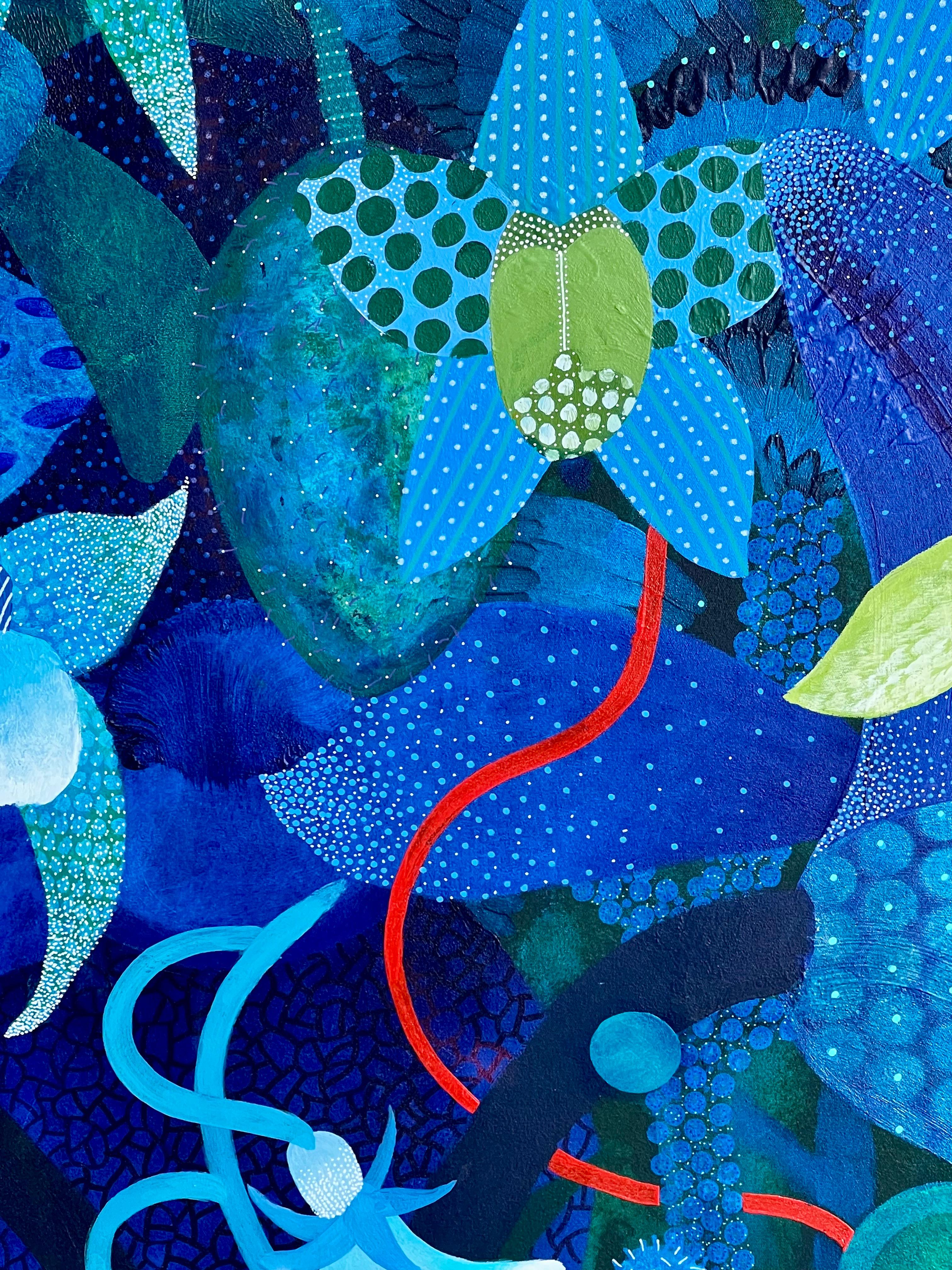 Mirador - Landscape Painting Azul de Michael McHugh
