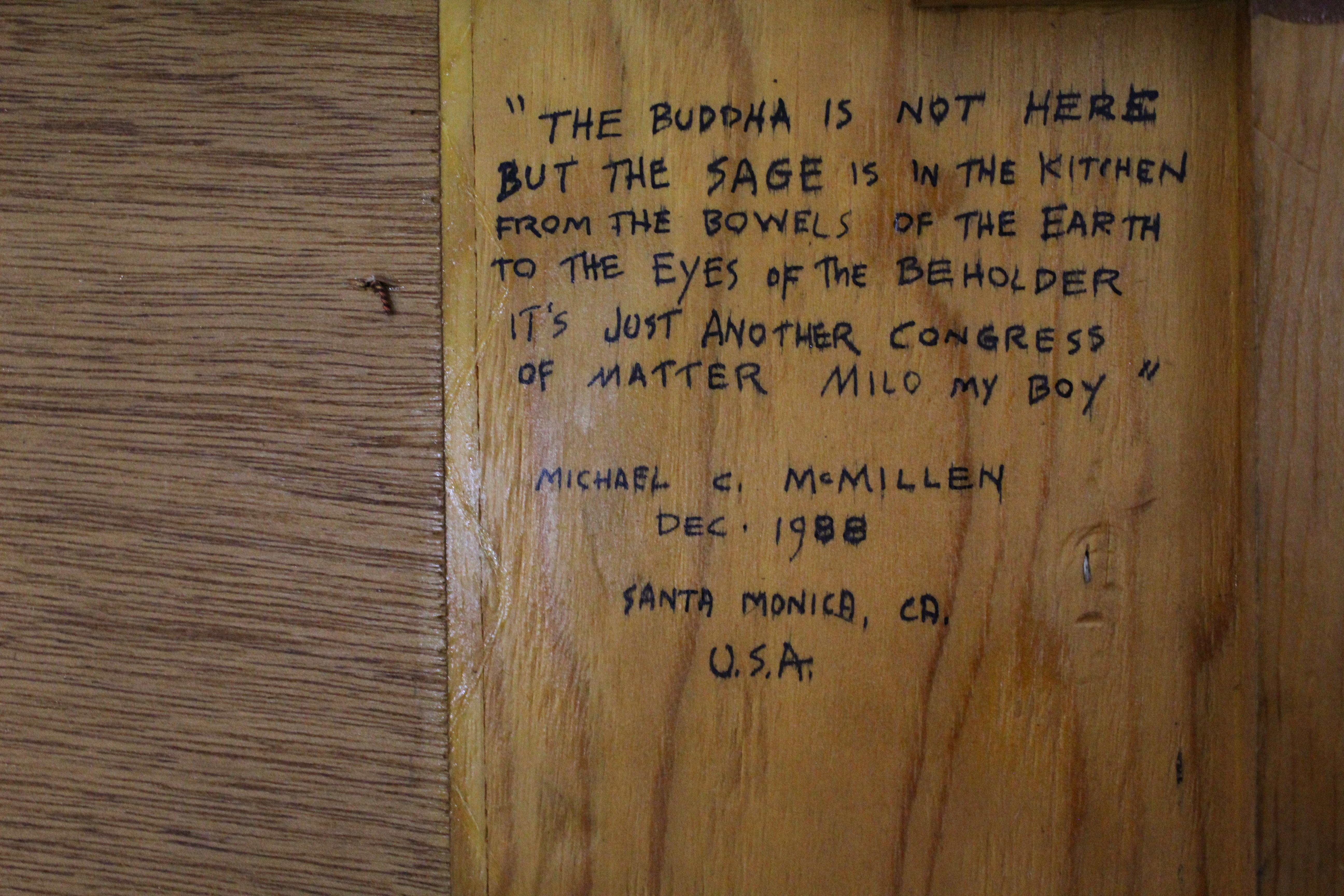 Michael McMillen, The Buddha is Not Here For Sale 9