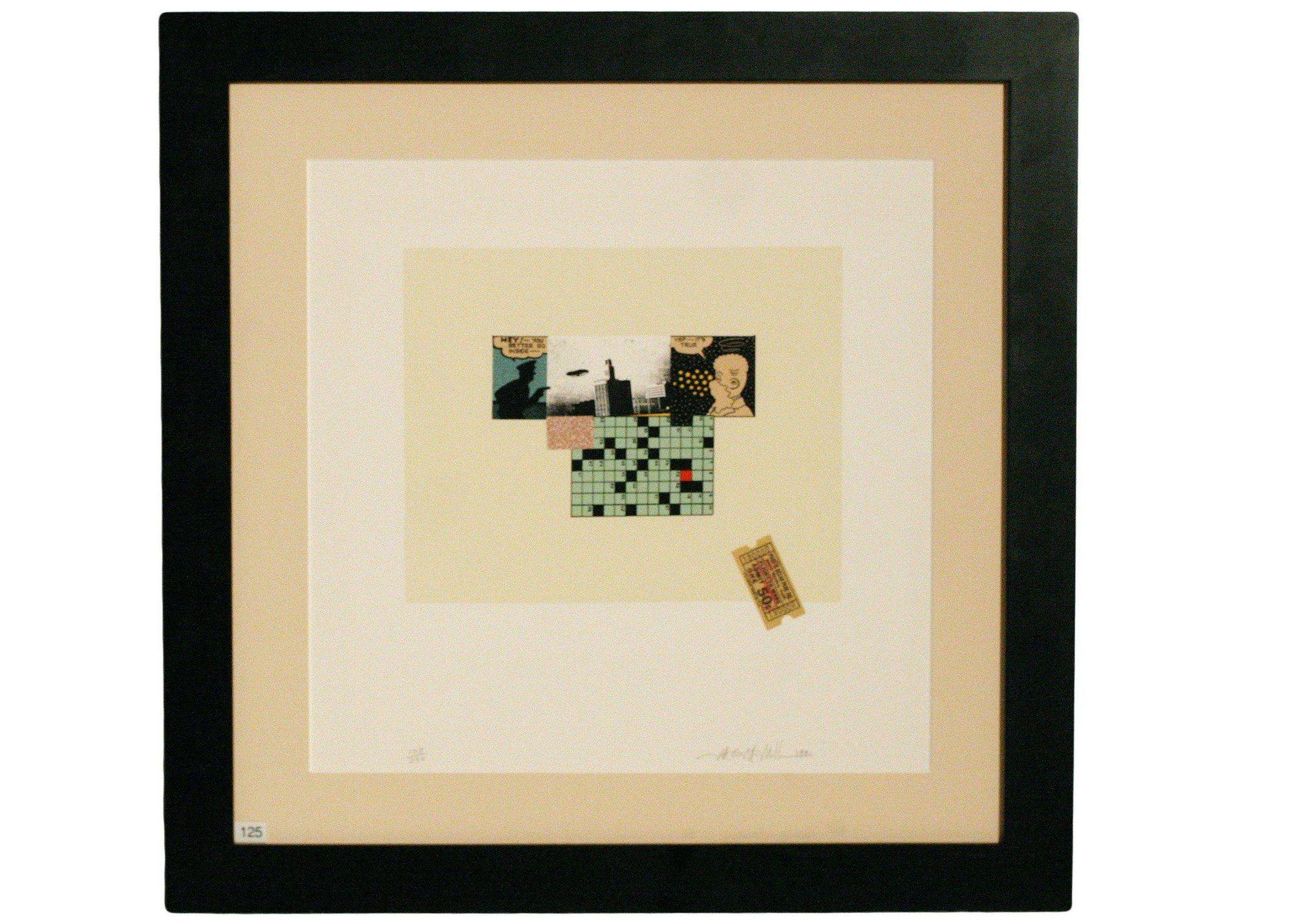American Michael McMillen 11 Color Silkscreen Print 242 of 250 , 1991
