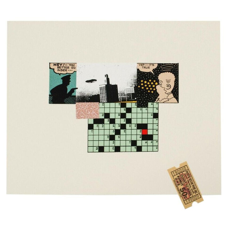 Michael McMillien "Flight to Mars" 11 Color Silkscreen Print 165/250 Signed im Angebot