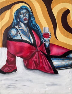 Mellow Out - 21. Jahrhundert, Zeitgenössisch, Figurativ, Porträt, Modern, Frauen