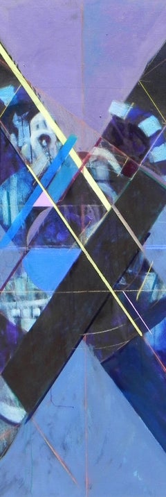 "Ritmi di Vita 19", Michael Mentler, Olio su tela, Contemporaneo, Arte geometrica