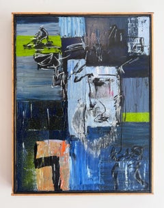 Contemporary American Abstract Expressionist Modernist Signed Oil Painting