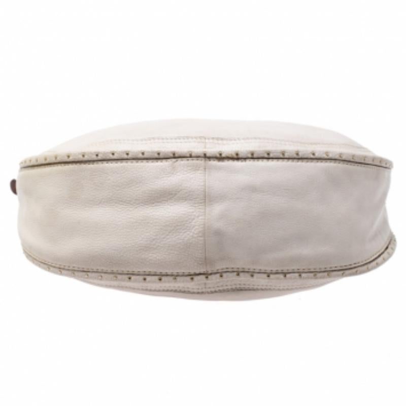 Michael Michael Kors Beige/Braune Leder-Handtasche (Grau) im Angebot