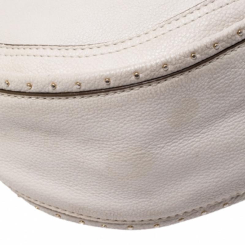 Michael Michael Kors Beige/Braune Leder-Handtasche im Angebot 2