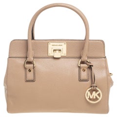 MICHAEL Michael Kors Beige Leather Astrid Satchel