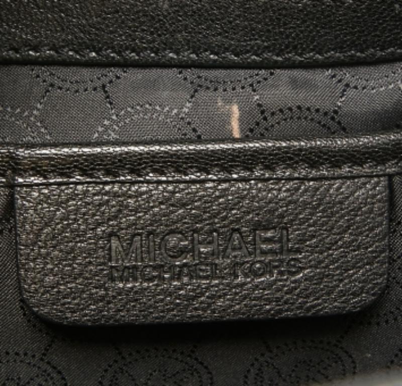 Michael Kors - Tote Astrid in pelle e pelliccia di vitello con stampa leopardo nero/marrone in vendita 3