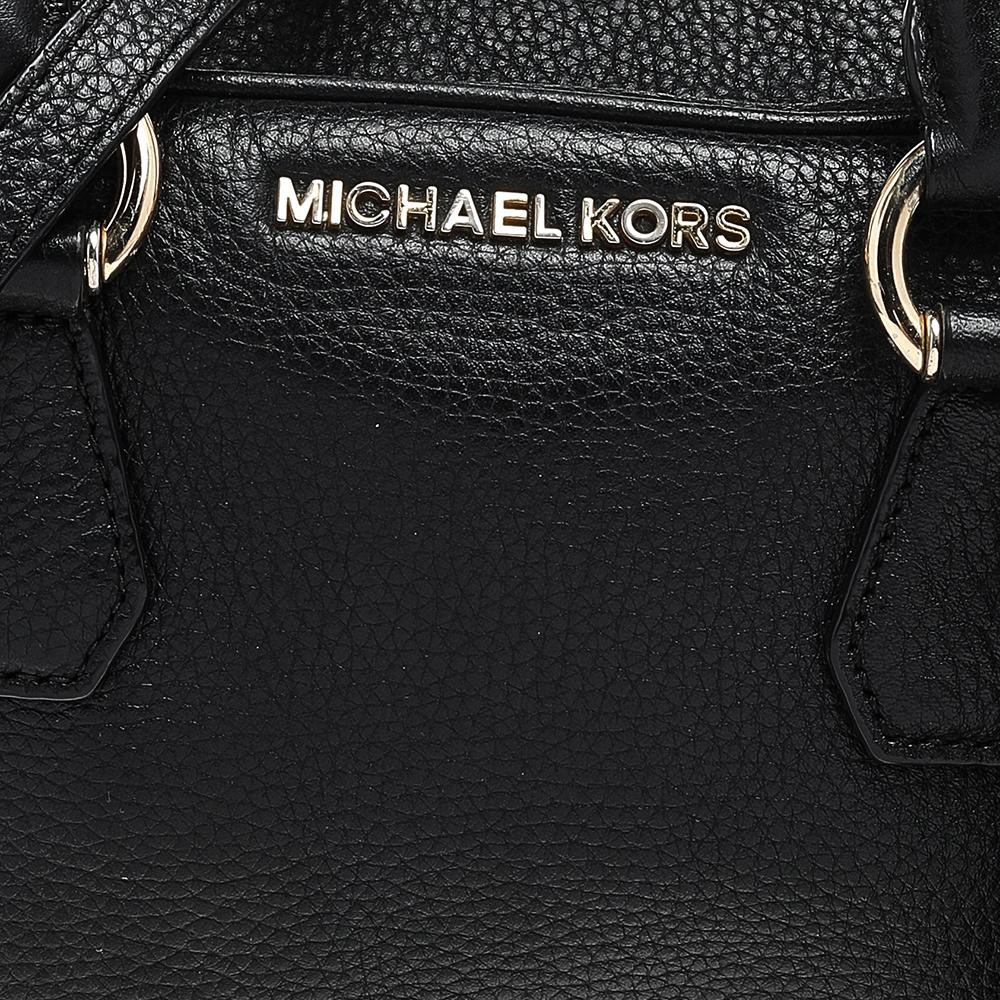 MICHAEL Michael Kors Black Leather Bedford Tassel Duffel Bag 5