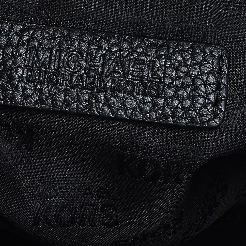 MICHAEL Michael Kors Black Leather Bedford Tassel Duffel Bag 1