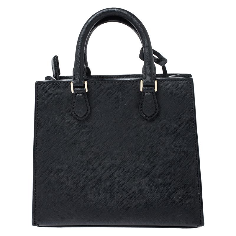 MICHAEL Michael Kors Black Leather Bridgette Tote In Good Condition In Dubai, Al Qouz 2