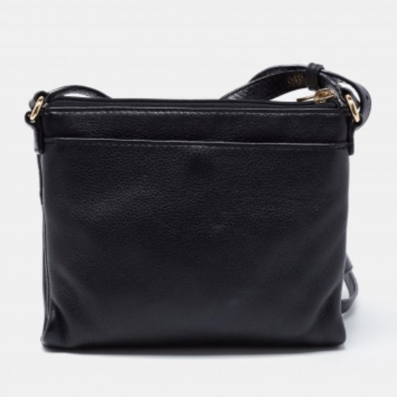 Noir MICHAEL Michael Kors - Sac à bandoulière en cuir noir Fulton en vente