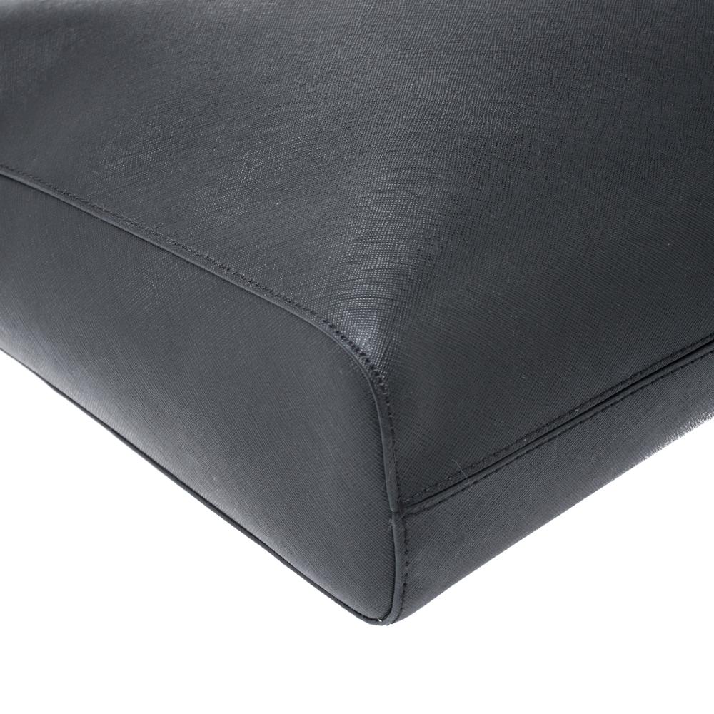 MICHAEL Michael Kors Schwarzes Leder- Jet-Set-Tasche 5