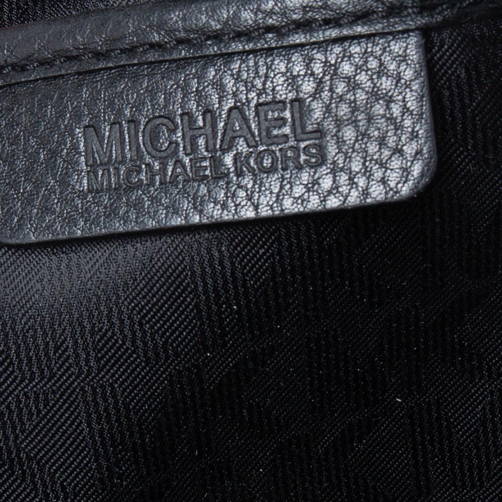 MICHAEL Michael Kors Kirby Umhängetasche aus schwarzem Leder 6
