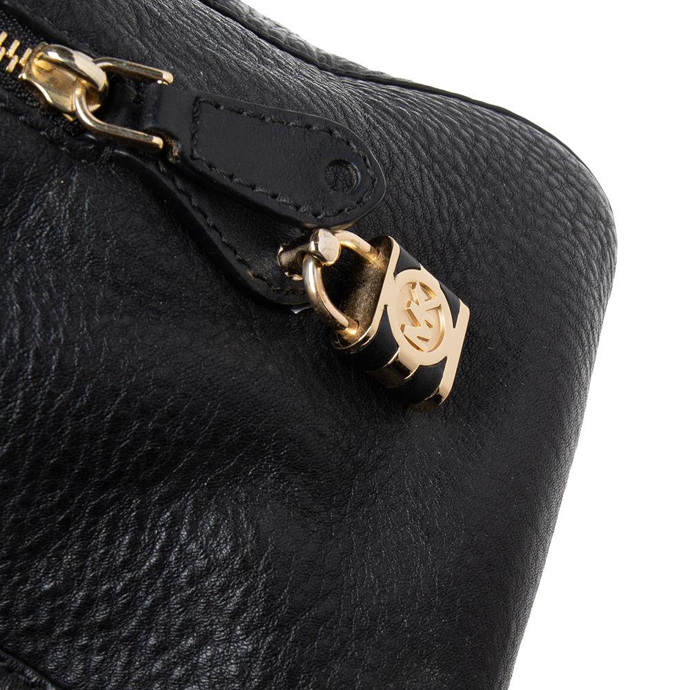 MICHAEL Michael Kors Kirby Umhängetasche aus schwarzem Leder 2
