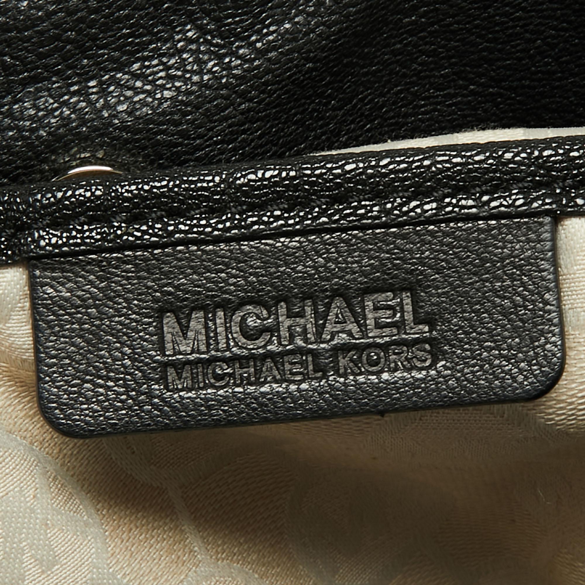 MICHAEL Michael Kors Black Leather Large Hamilton North South Tote 3