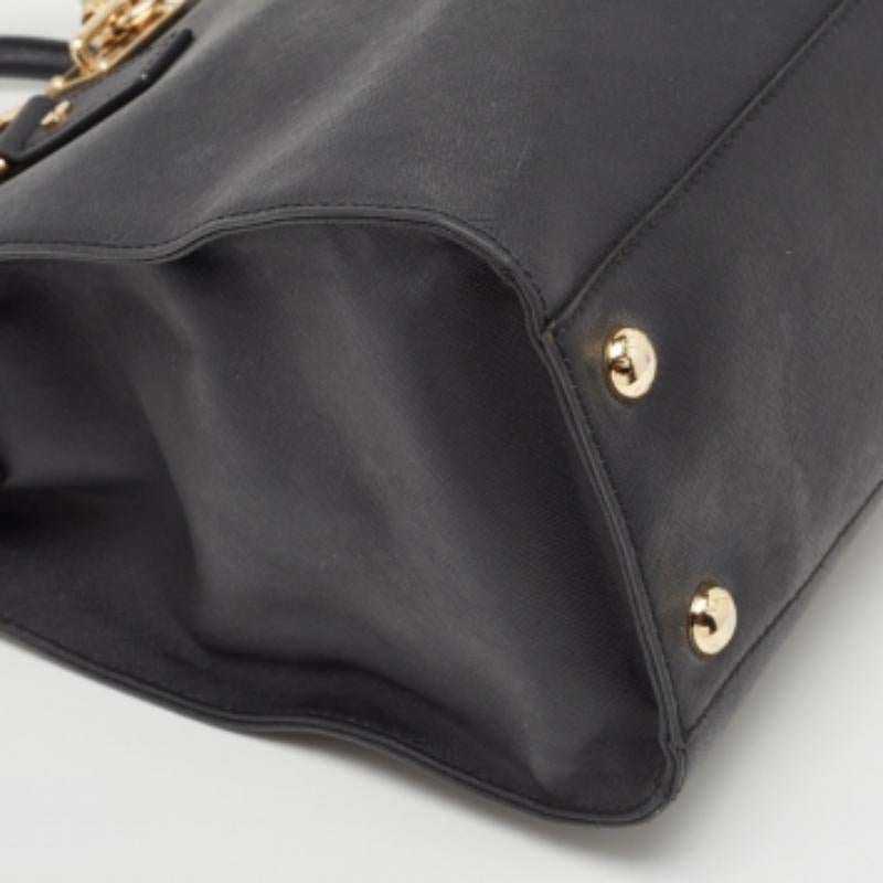 MICHAEL Michael Kors Tote grande de piel negra Norte Sur Hamilton en venta 1