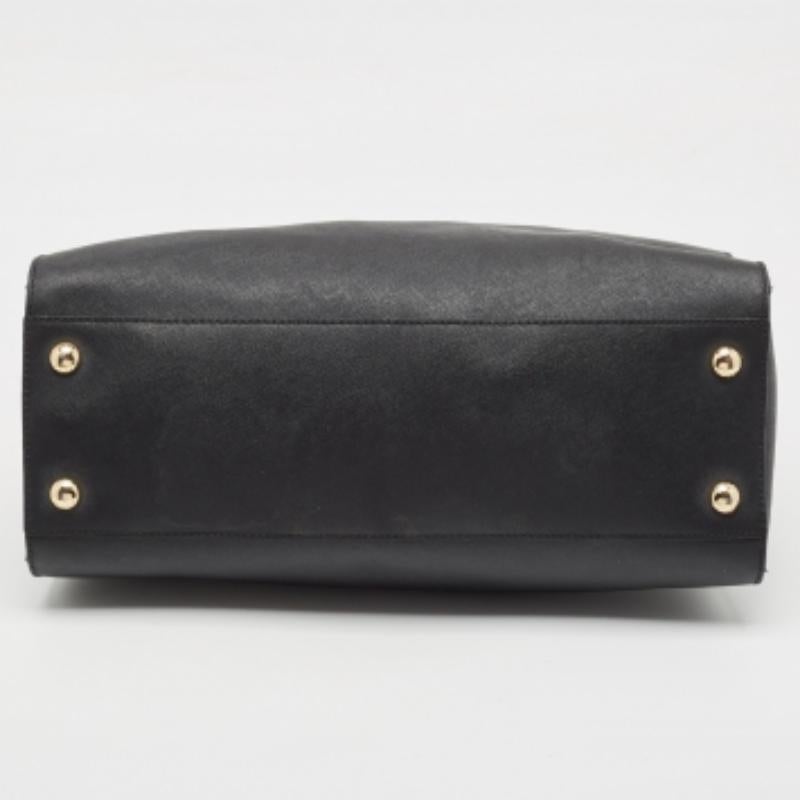 MICHAEL Michael Kors Tote grande de piel negra Norte Sur Hamilton en venta 2