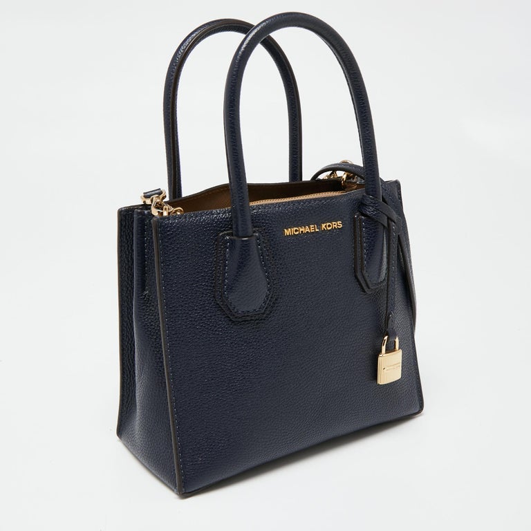MICHAEL Michael Kors Black Leather Mini Mercer Tote For Sale at 1stDibs