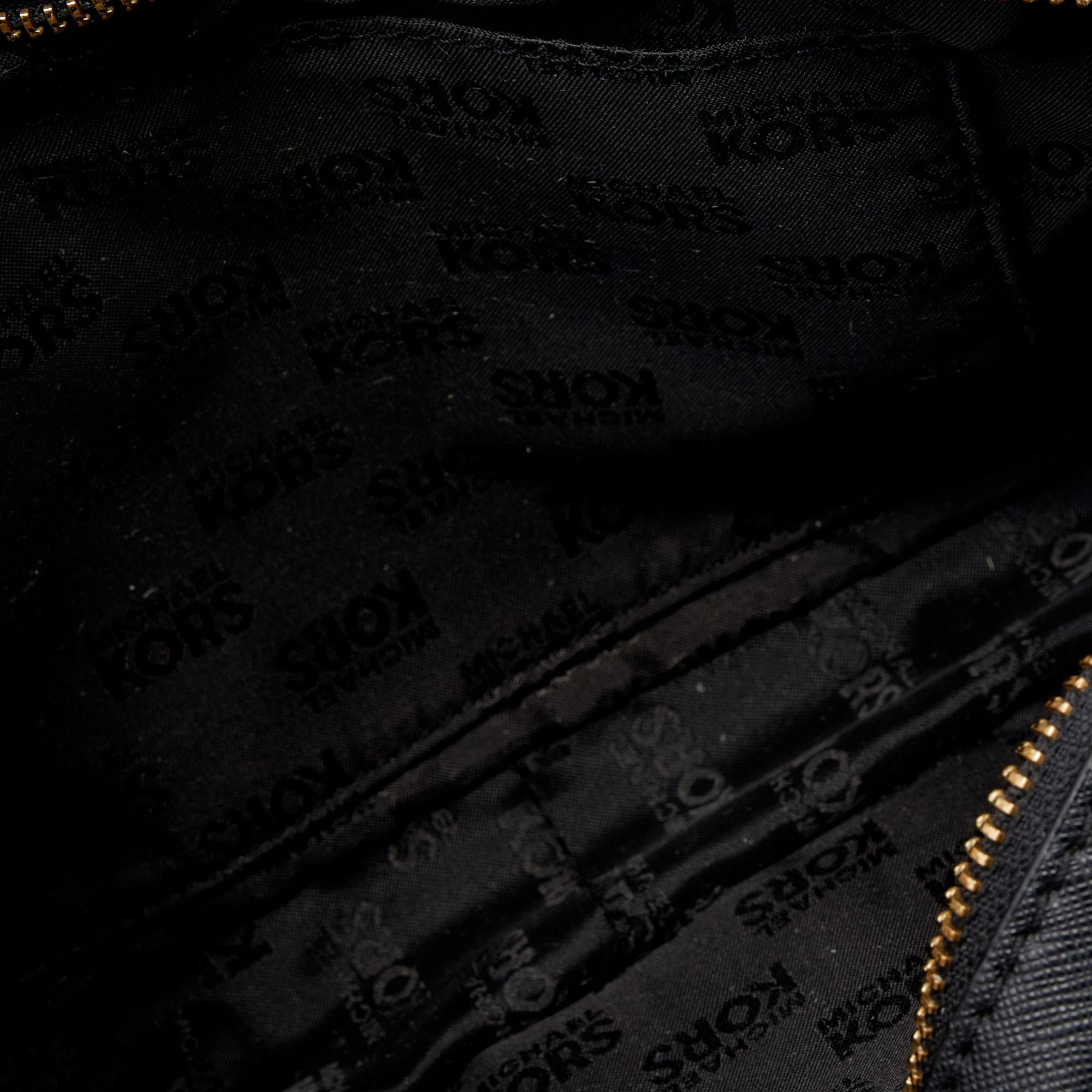 MICHAEL Michael Kors Black Leather Sandrine Stud Crossbody Bag 2