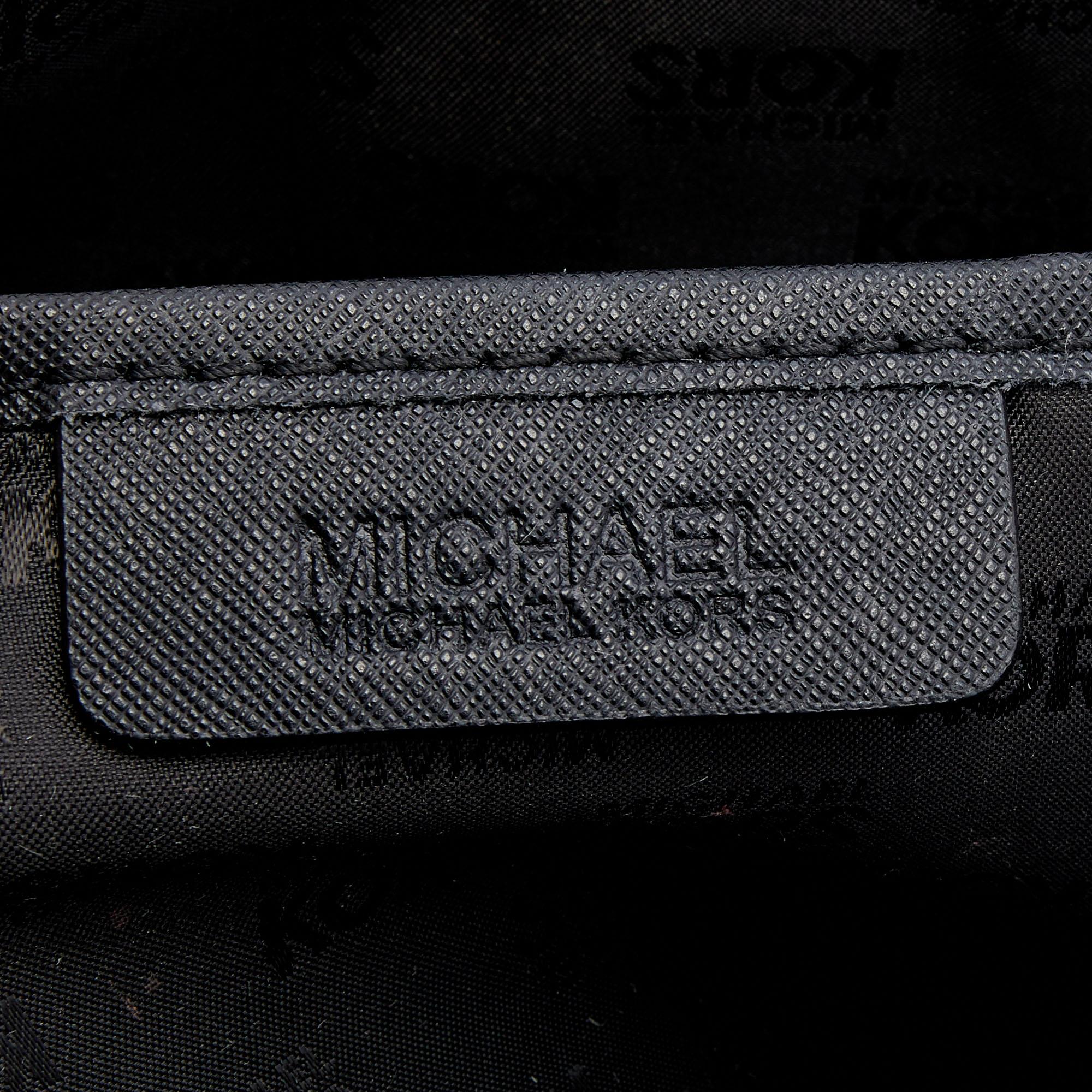MICHAEL Michael Kors Black Leather Sandrine Stud Crossbody Bag 3