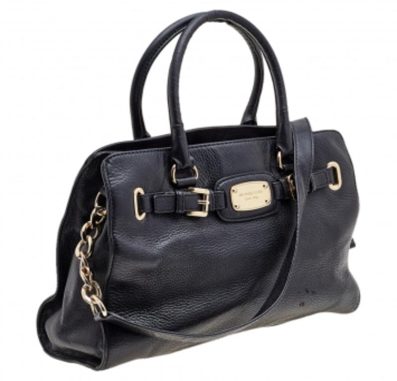 MICHAEL Michael Kors Black Leather Shoulder Bag 1