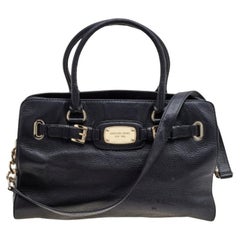 Borsa a tracolla in pelle nera Michael Kors