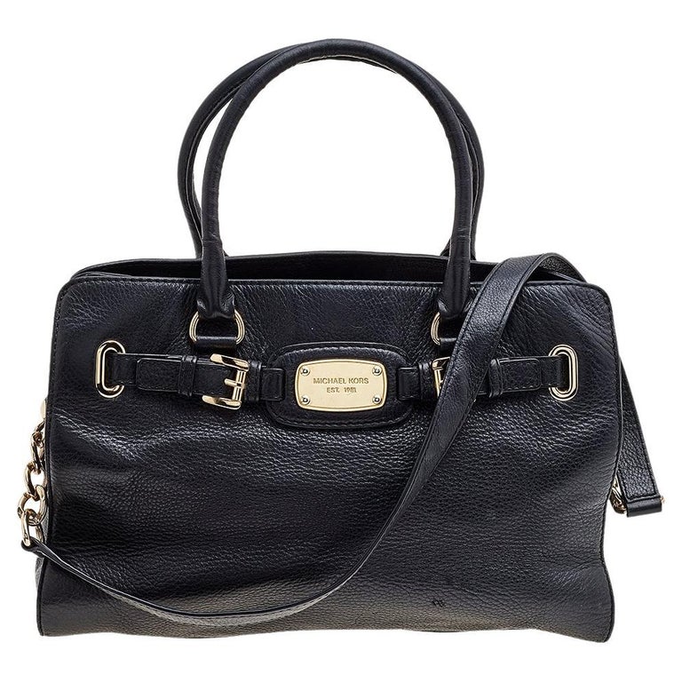 Michael Kors Black Leather Shoulder Bag