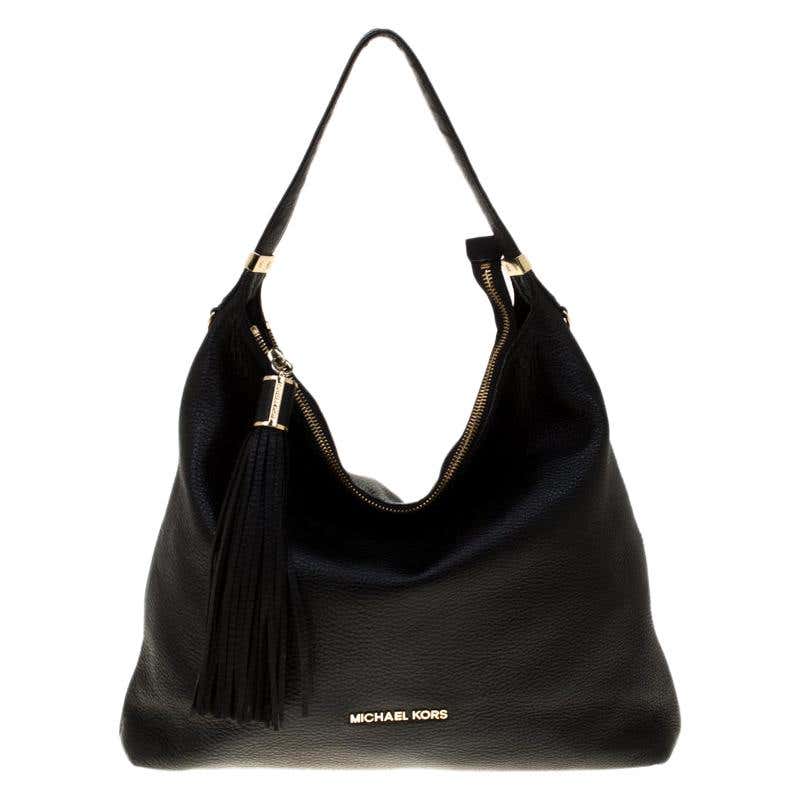 Michael Michael Kors Black Leather Tassel Hobo At 1stDibs michael-michael-kors-black-leather-tassel-hobo-at-1stdibs