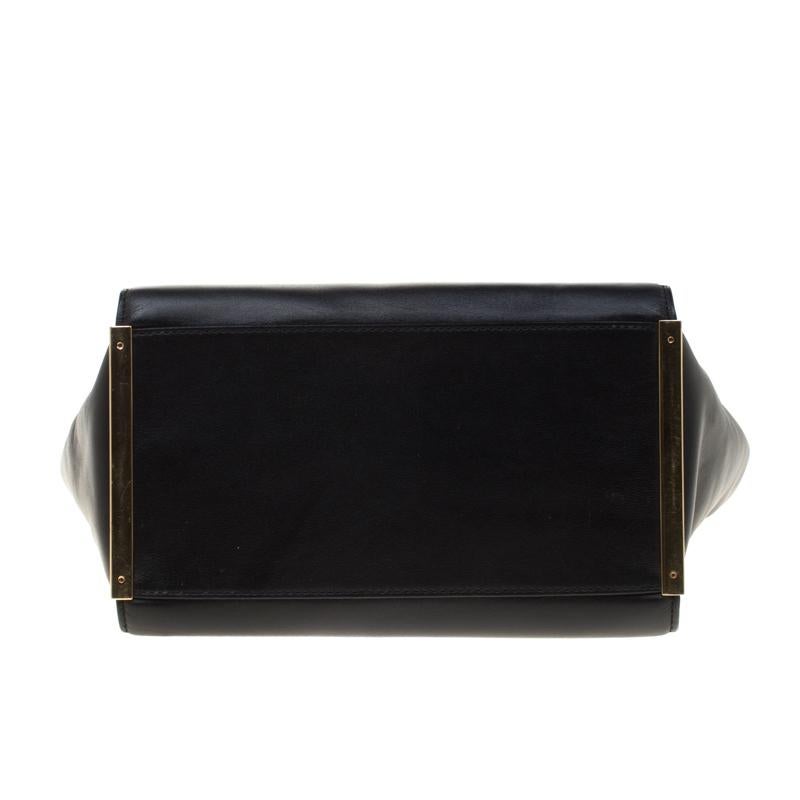 Michael Michael Kors Black Leather Top Handle Bag 1