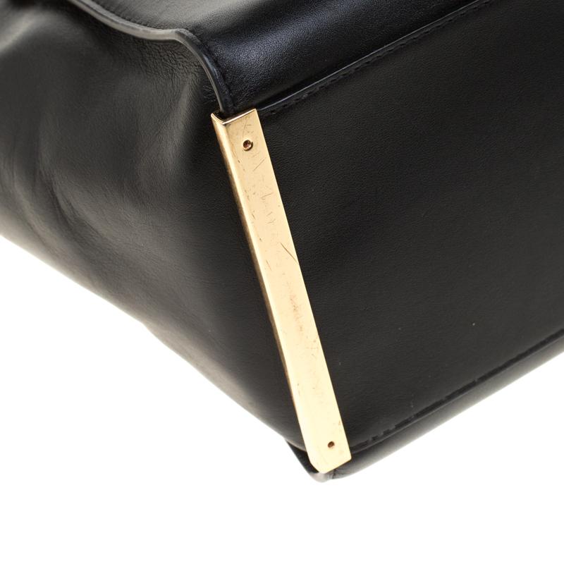 Michael Michael Kors Black Leather Top Handle Bag 3