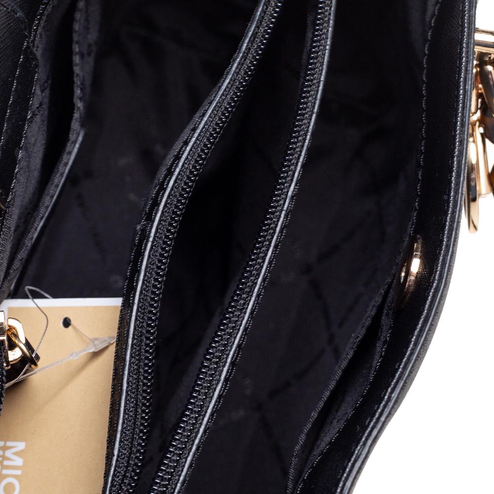 MICHAEL Michael Kors Schwarze Sofia Tragetasche aus perforiertem Leder 4