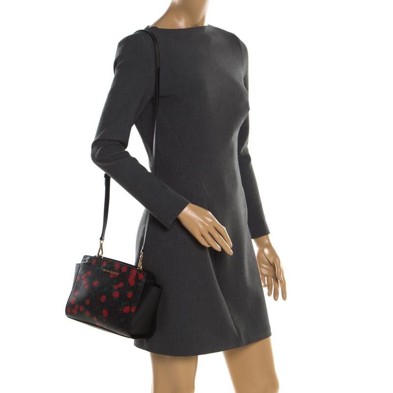 michael kors red rose purse