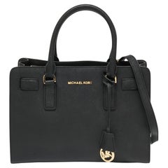 MICHAEL Michael Kors Dillon-Tasche aus schwarzem Saffiano-Leder