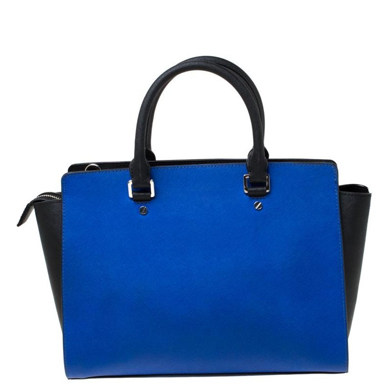 royal blue michael kors handbags selma medium väska - Marwood