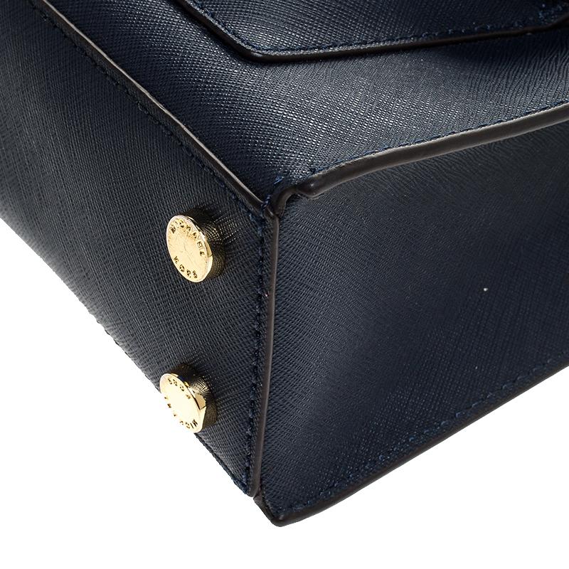 MICHAEL Michael Kors - Sac cabas Bridgette en cuir bleu Saffiano 5