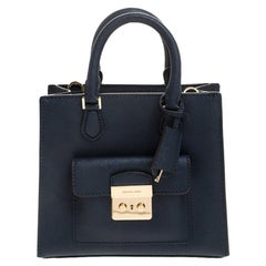 MICHAEL Michael Kors - Sac cabas Bridgette en cuir bleu Saffiano