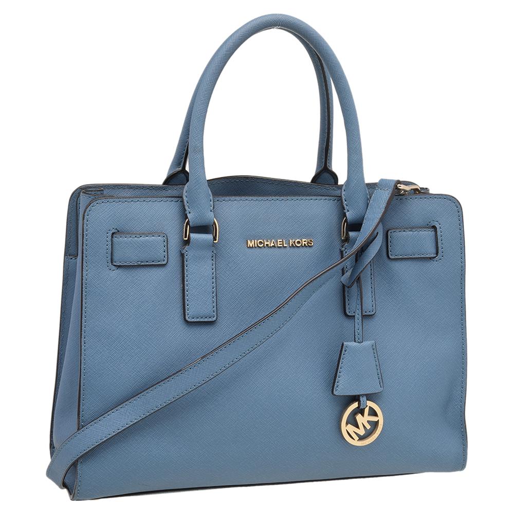 michael kors dillon satchel blue