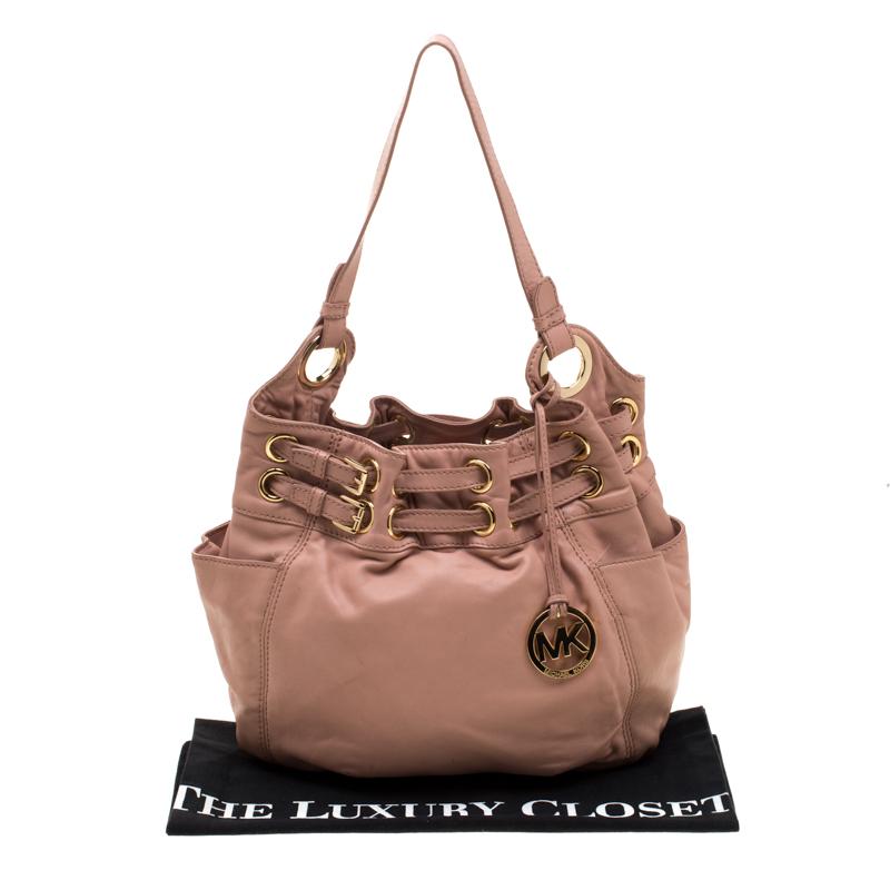 Michael Michael Kors Blush Pink Leather Hobo 6