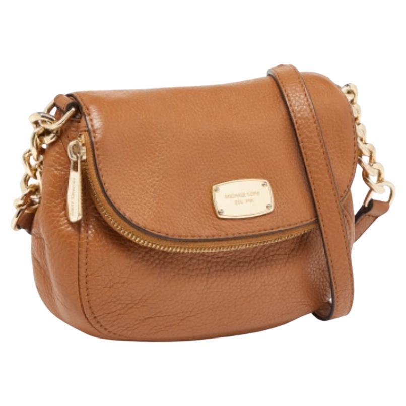 Michael Kors Marrone  Borsa Bedford Crossbody in pelle