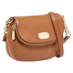 Michael Kors Marrone  Borsa Bedford Crossbody in pelle