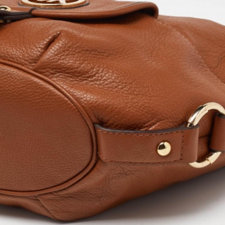 De las mujeres MICHAEL Michael Kors Hobo Fulton de piel marrón en venta