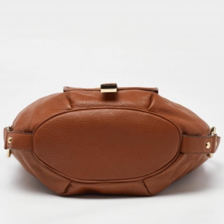 MICHAEL Michael Kors Hobo Fulton de piel marrón en venta 2