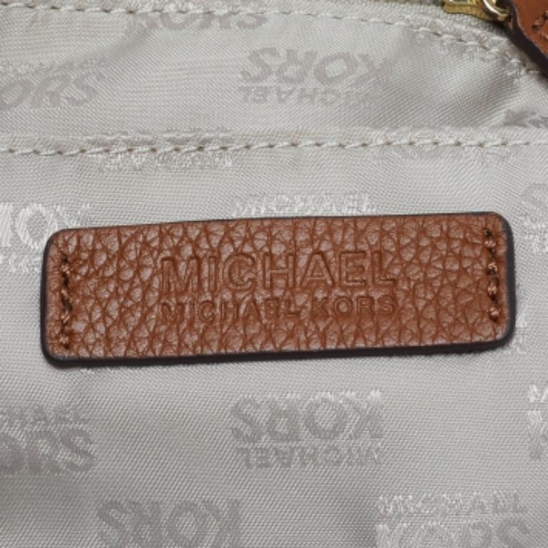 MICHAEL Michael Kors Hobo Fulton de piel marrón en venta 4
