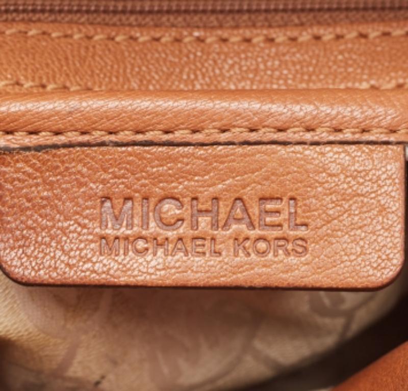 Michael Kors - Tote in pelle marrone Hamilton North South in vendita 2