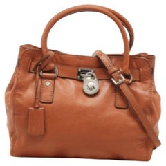 Michael Kors - Tote in pelle marrone Hamilton North South