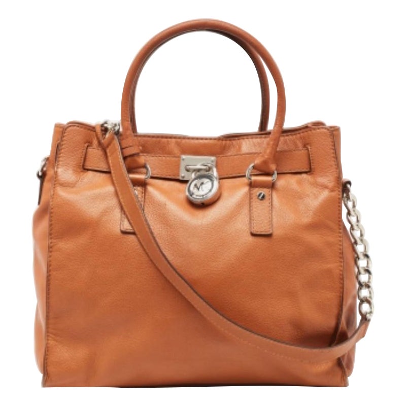 MICHAEL Michael Kors Fourre-tout en cuir marron pour le nord et le sud de Hamilton