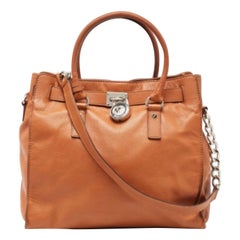 MICHAEL Michael Kors Fourre-tout en cuir marron pour le nord et le sud de Hamilton