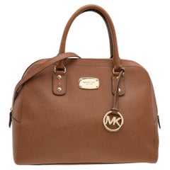 MICHAEL Michael Kors Braune große Sandrine-Tasche aus Leder