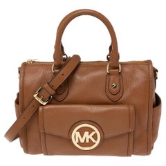 MICHAEL Michael Kors Brown Leather Margo Satchel