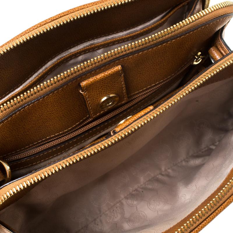 Michael Kors Braune Leder-Umhängetasche 6